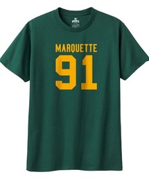 Ol' Basics | Ol' Basics(オール・ベーシックス) 半袖Tシャツ MARQUETTE ロゴ ナンバリング プリント 5.6オンス トップス カットソー レディース(Tシャツ/カットソー)