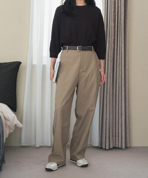 URBAN RESEARCH DOORS(アーバンリサーチドアーズ)の「ハイウエストストレッチチノパンツ(その他パンツ・レディース・ベージュ/ネイビー・SMALL/MEDIUM)」の13枚目の写真