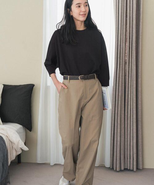 URBAN RESEARCH DOORS(アーバンリサーチドアーズ)の「ハイウエストストレッチチノパンツ(その他パンツ・レディース・ベージュ/ネイビー・SMALL/MEDIUM)」の14枚目の写真