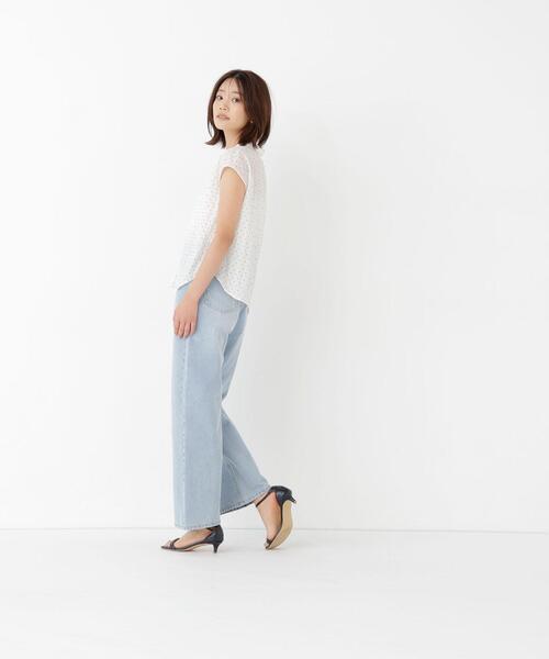 NATURAL BEAUTY BASIC(ナチュラルビューティーベーシック)の「ドット開襟ブラウス(シャツ/ブラウス・レディース・ブラック系その他/ホワイト系その他・FREE)」の19枚目の写真