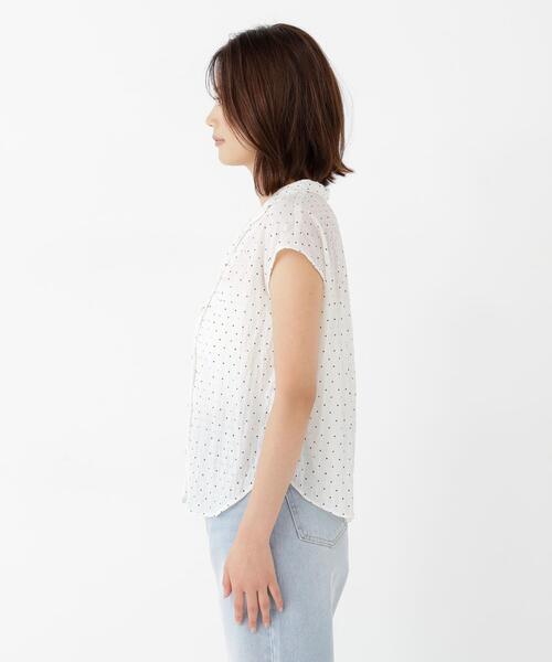 NATURAL BEAUTY BASIC(ナチュラルビューティーベーシック)の「ドット開襟ブラウス(シャツ/ブラウス・レディース・ブラック系その他/ホワイト系その他・FREE)」の20枚目の写真