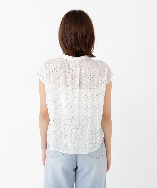NATURAL BEAUTY BASIC(ナチュラルビューティーベーシック)の「ドット開襟ブラウス(シャツ/ブラウス・レディース・ブラック系その他/ホワイト系その他・FREE)」の21枚目の写真