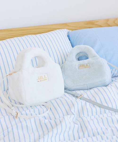JILL by JILL STUART(ジルバイジルスチュアート)の「フラッフィートートバッグ(トートバッグ・レディース・ピンク/ブルー/ホワイト/グレー/ベージュ系その他・FREE)」の2枚目の写真