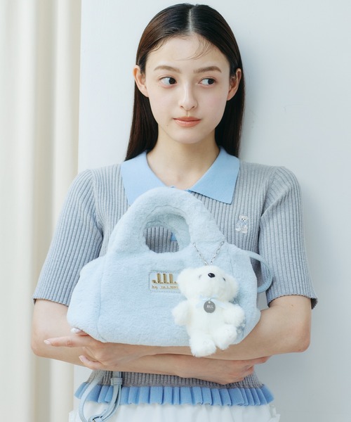 JILL by JILL STUART(ジルバイジルスチュアート)の「フラッフィートートバッグ(トートバッグ・レディース・ピンク/ブルー/ホワイト/グレー/ベージュ系その他・FREE)」の4枚目の写真
