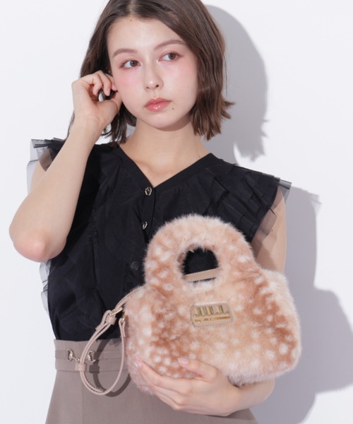 JILL by JILL STUART(ジルバイジルスチュアート)の「フラッフィートートバッグ(トートバッグ・レディース・ピンク/ブルー/ホワイト/グレー/ベージュ系その他・FREE)」の6枚目の写真