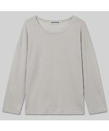 ソフトガーゼレイヤードオーバーサイズ長袖Tシャツ