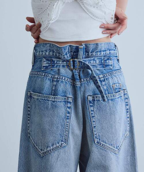 CODE A(コードエー)の「NEEDBY VINTAGE|AKIBA(デニムパンツ・レディース・サックスブルー・24/25/26/27)」の5枚目の写真