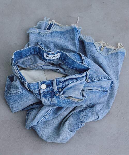 CODE A(コードエー)の「NEEDBY VINTAGE|AKIBA(デニムパンツ・レディース・サックスブルー・24/25/26/27)」の11枚目の写真