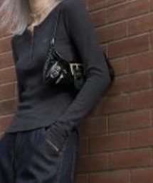 【Leathen Leather(レーセンレザー)】ダメージ加工 バイカラー脇下ショルダーバッグ lea-shbag-32-13【RBT】