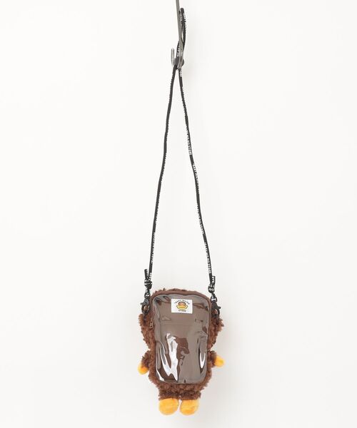 BABY MILO STORE（ベイビーマイロストア）の「BABY MILO FAUX FUR PLUSH DOLL MOBILE PHONE BAG #1（ショルダーバッグ・メンズ・ブラウン・FREE）」の6枚目の写真