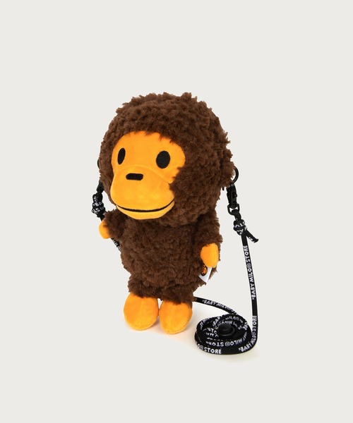 BABY MILO STORE（ベイビーマイロストア）の「BABY MILO FAUX FUR PLUSH DOLL MOBILE PHONE BAG #1（ショルダーバッグ・メンズ・ブラウン・FREE）」の9枚目の写真