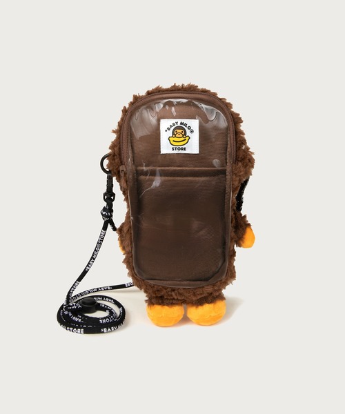 BABY MILO STORE（ベイビーマイロストア）の「BABY MILO FAUX FUR PLUSH DOLL MOBILE PHONE BAG #1（ショルダーバッグ・メンズ・ブラウン・FREE）」の3枚目の写真