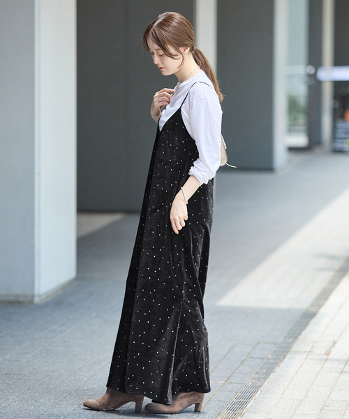 IENA(イエナ)の「COUTURE D'ADAM/クチュールドアダム 別注 Glitter Dress ワンピース(ワンピース・レディース・ブラック・36)」の5枚目の写真
