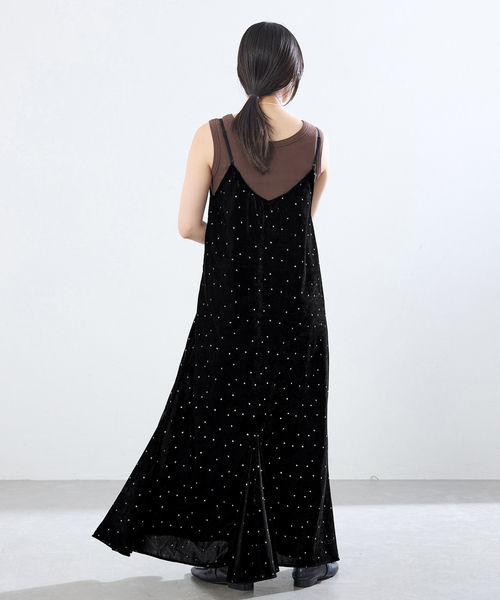 IENA(イエナ)の「COUTURE D'ADAM/クチュールドアダム 別注 Glitter Dress ワンピース(ワンピース・レディース・ブラック・36)」の8枚目の写真