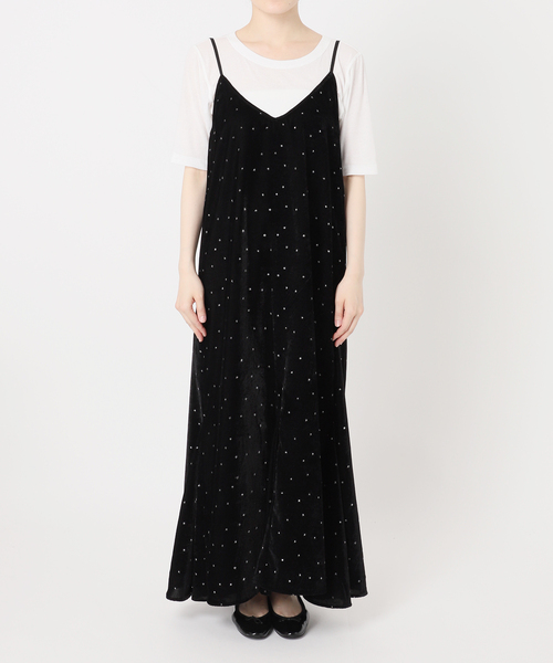 IENA(イエナ)の「COUTURE D'ADAM/クチュールドアダム 別注 Glitter Dress ワンピース(ワンピース・レディース・ブラック・36)」の9枚目の写真