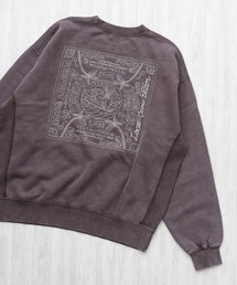 TES VINTAGE BANDANA EMB PIGMENT BIG SWEAT / クルーネックスウェット