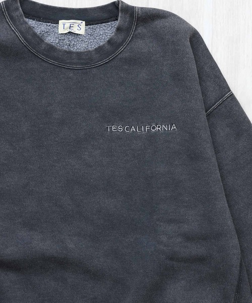 The Endless Summer（エンドレスサマー）の「TES VINTAGE BANDANA EMB PIGMENT BIG SWEAT / クルーネックスウェット（スウェット・メンズ・ネイビー/ブラウン/ブラック・SMALL/MEDIUM/LARGE/X-LARGE）」の8枚目の写真