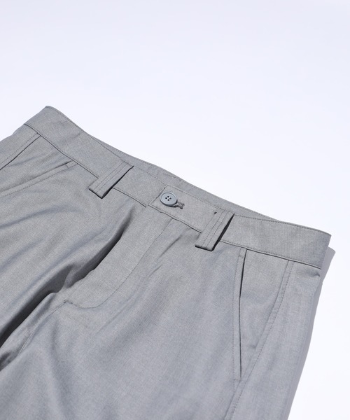 MAISON CLUB(メゾンクラブ)の「【MAISON CLUB】Action Pleated Wide Curve Pants / ワイドカーブパンツ アクションプリーツ入り SNF(その他パンツ・メンズ・ブラック/グレー・M/L)」の3枚目の写真