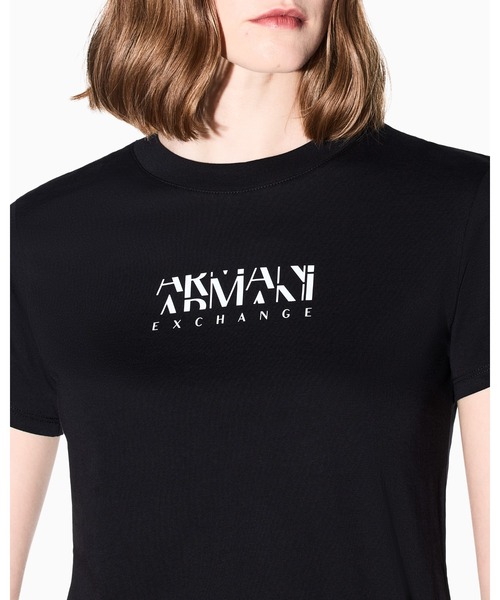 ARMANI EXCHANGE(アルマーニエクスチェンジ)の「【A|X アルマーニ エクスチェンジ】<オンライン限定>AXロゴ 半袖クルーネックTシャツ/REGULAR BOXY(Tシャツ/カットソー・レディース・ホワイト/ブラック・MEDIUM/LARGE/X-SMALL/X-LARGE/SMALL)」の16枚目の写真
