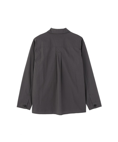 MHL.(エムエイチエル)の「DRY COTTON LINEN PLAINWEAVE(シャツ/ブラウス・メンズ・チャコール/ブラウン・LARGE/SMALL/MEDIUM)」の5枚目の写真