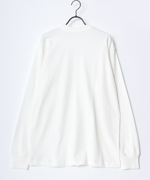 HANES(ヘインズ)の「Hanes/へインズ T-SHIRTS SHIRO/シロ 白 ホワイト 無地 クルーネック 長袖Tシャツ/ロンT/1P パックT/レディース メンズ(Tシャツ/カットソー・メンズ・ホワイト・S/XL/L/M)」の4枚目の写真