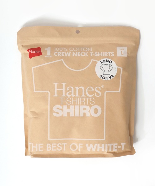 HANES(ヘインズ)の「Hanes/へインズ T-SHIRTS SHIRO/シロ 白 ホワイト 無地 クルーネック 長袖Tシャツ/ロンT/1P パックT/レディース メンズ(Tシャツ/カットソー・メンズ・ホワイト・S/XL/L/M)」の10枚目の写真