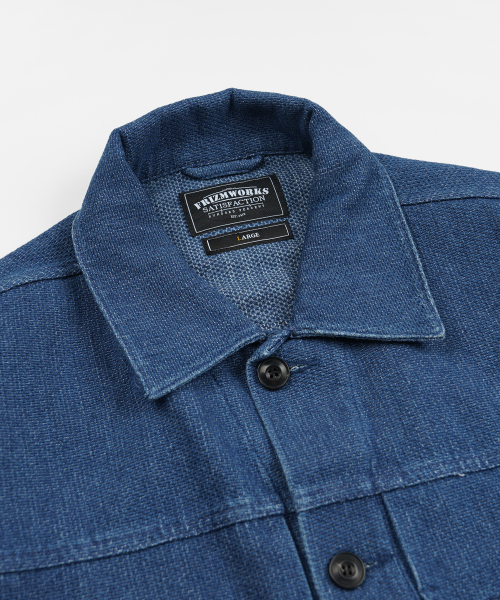 FRIZMWORKS(フリズムワークス)の「SASHIKO DENIM TRUCKER JACKET _ MID BLUE(デニムジャケット・メンズ・その他・SMALL/MEDIUM/LARGE/X-LARGE)」の4枚目の写真