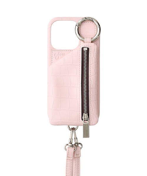 iPhone17/17Pro】ajew cadenas croco zipphone case（スマホケース