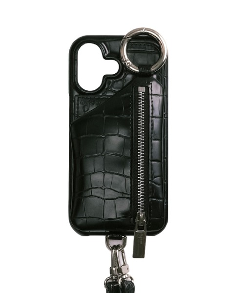 iPhone17/17Pro】ajew cadenas croco zipphone case（スマホケース