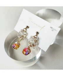 【S.coeuf】【S.coeuf】再販なし!金属アレルギー対応ピアス さざれ石×つぶつぶボール 2026モデル(MA)
