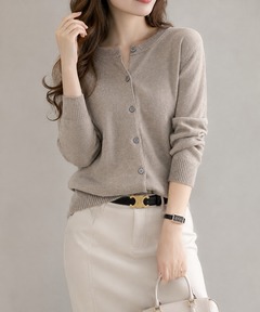 セール】W FACE SHOULDER FRILL KNIT CARDIGAN（カーディガン/ボレロ