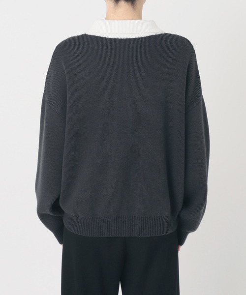 AP STUDIO(エーピーストゥディオ)の「Polo-necked knit(ニット/セーター・レディース・ネイビー/キャメル・FREE)」の17枚目の写真