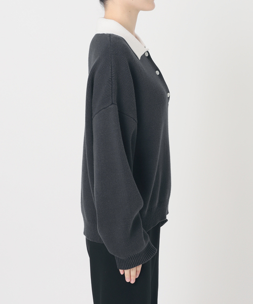 AP STUDIO(エーピーストゥディオ)の「Polo-necked knit(ニット/セーター・レディース・ネイビー/キャメル・FREE)」の18枚目の写真