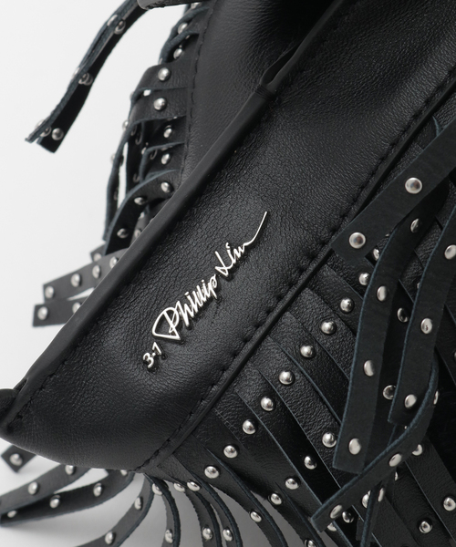 SOFFITTO(ソフィット)の「【3.1 Phillip Lim/スリーワンフィリップリム】Suede Fringe Luna(ハンドバッグ・レディース・ブラック・FREE)」の6枚目の写真