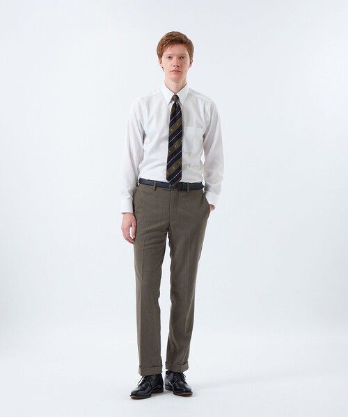 MACKINTOSH PHILOSOPHY(マッキントッシュ フィロソフィー)の「トロッター ボタンダウンシャツ オックス/ストライプ/チェック(シャツ/ブラウス・メンズ・ホワイト/ブルー/ライトブルー/ブルー系その他3・38/40)」の5枚目の写真