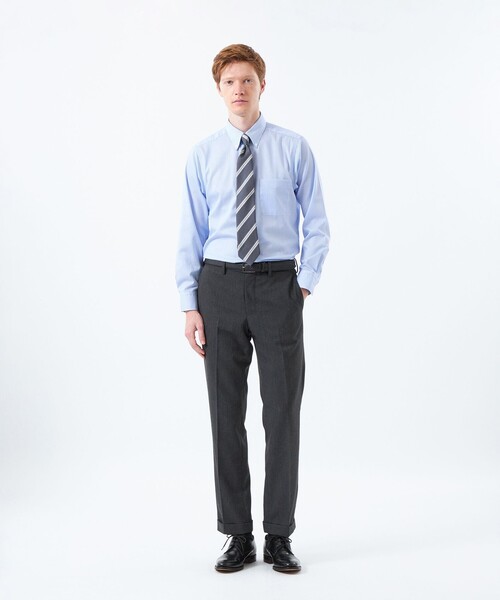 MACKINTOSH PHILOSOPHY(マッキントッシュ フィロソフィー)の「トロッター ボタンダウンシャツ オックス/ストライプ/チェック(シャツ/ブラウス・メンズ・ホワイト/ブルー/ライトブルー/ブルー系その他3・38/40)」の7枚目の写真