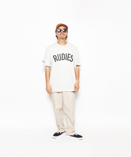 RUDIE'S（ルーディーズ）の「PHAT TEE（Tシャツ/カットソー・メンズ・ホワイト/オートミール/ブラック/イエロー/バーガンディー/インディゴブルー/グリーン・XL/XXL/L/M）」の3枚目の写真