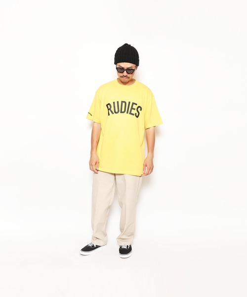 RUDIE'S（ルーディーズ）の「PHAT TEE（Tシャツ/カットソー・メンズ・ホワイト/オートミール/ブラック/イエロー/バーガンディー/インディゴブルー/グリーン・XL/XXL/L/M）」の6枚目の写真