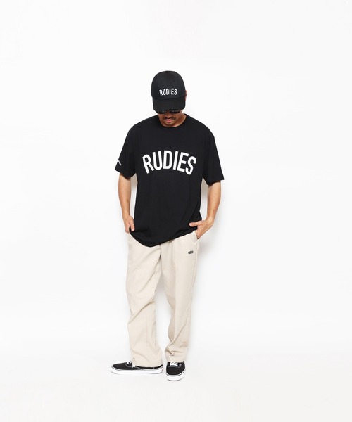 RUDIE'S（ルーディーズ）の「PHAT TEE（Tシャツ/カットソー・メンズ・ホワイト/オートミール/ブラック/イエロー/バーガンディー/インディゴブルー/グリーン・XL/XXL/L/M）」の2枚目の写真