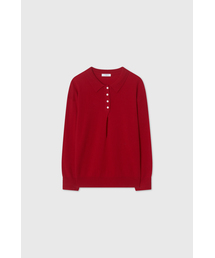 カシミヤディープVネックカラーニット / CASHMERE DEEP V-NECK COLLAR KNIT_5colors