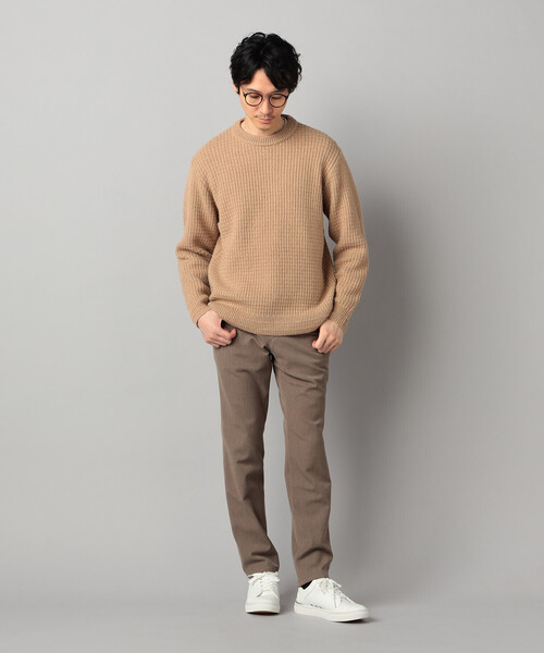 COMME CA MEN(コムサメン)の「ベビーアルパカ ワッフルニット(ニット/セーター・メンズ・アイボリー・L)」の7枚目の写真