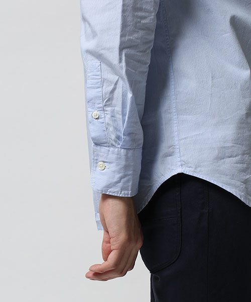 NANO universe（ナノユニバース）の「バンドカラーRELAXシャツ LS（シャツ/ブラウス・メンズ・サックスブルー/ホワイト・SMALL/LARGE/MEDIUM）」の11枚目の写真