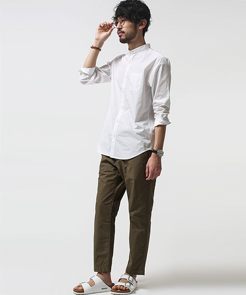 NANO universe（ナノユニバース）の「バンドカラーRELAXシャツ LS（シャツ/ブラウス・メンズ・サックスブルー/ホワイト・SMALL/LARGE/MEDIUM）」の13枚目の写真