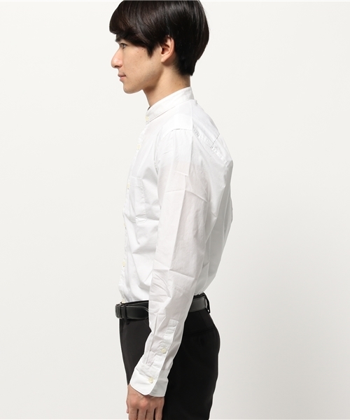 NANO universe（ナノユニバース）の「バンドカラーRELAXシャツ LS（シャツ/ブラウス・メンズ・サックスブルー/ホワイト・SMALL/LARGE/MEDIUM）」の3枚目の写真