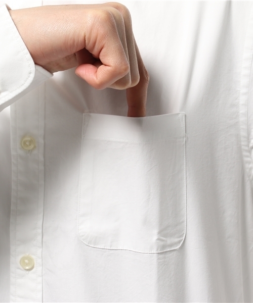 NANO universe（ナノユニバース）の「バンドカラーRELAXシャツ LS（シャツ/ブラウス・メンズ・サックスブルー/ホワイト・SMALL/LARGE/MEDIUM）」の7枚目の写真