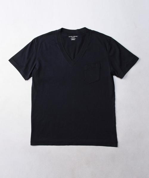 UNITED ARROWS（ユナイテッドアローズ）の「UAS コットン Vネック◆（Tシャツ/カットソー・メンズ・ホワイト/ブラック/グレー/オリーブ/ネイビー/ブラウン/ワインレッド・SMALL/X-SMALL/X-LARGE/LARGE/MEDIUM/XX-LARGE）」の6枚目の写真
