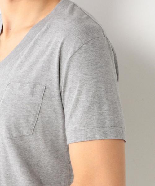 UNITED ARROWS（ユナイテッドアローズ）の「UAS コットン Vネック◆（Tシャツ/カットソー・メンズ・ホワイト/ブラック/グレー/オリーブ/ネイビー/ブラウン/ワインレッド・SMALL/X-SMALL/X-LARGE/LARGE/MEDIUM/XX-LARGE）」の19枚目の写真