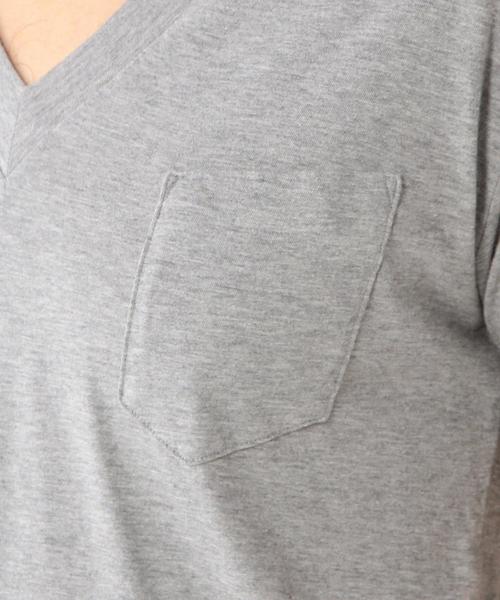 UNITED ARROWS（ユナイテッドアローズ）の「UAS コットン Vネック◆（Tシャツ/カットソー・メンズ・ホワイト/ブラック/グレー/オリーブ/ネイビー/ブラウン/ワインレッド・SMALL/X-SMALL/X-LARGE/LARGE/MEDIUM/XX-LARGE）」の22枚目の写真