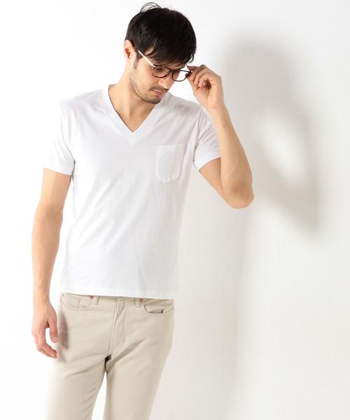 UNITED ARROWS（ユナイテッドアローズ）の「UAS コットン Vネック◆（Tシャツ/カットソー・メンズ・ホワイト/ブラック/グレー/オリーブ/ネイビー/ブラウン/ワインレッド・SMALL/X-SMALL/X-LARGE/LARGE/MEDIUM/XX-LARGE）」の12枚目の写真