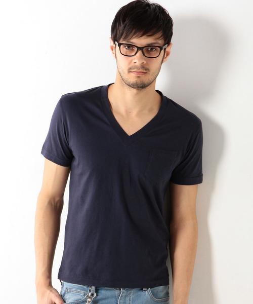 UNITED ARROWS（ユナイテッドアローズ）の「UAS コットン Vネック◆（Tシャツ/カットソー・メンズ・ホワイト/ブラック/グレー/オリーブ/ネイビー/ブラウン/ワインレッド・SMALL/X-SMALL/X-LARGE/LARGE/MEDIUM/XX-LARGE）」の9枚目の写真